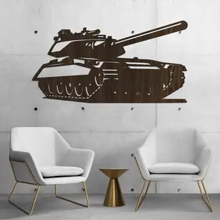 Gyors szállítás Fa falikép - Tank