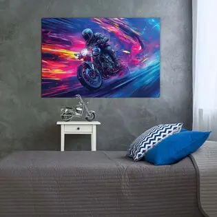Csak ma Modern kép – Neonos motor