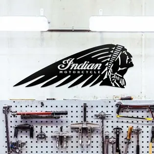 Kedvezményes ár Fa logó a falra - Indian Motorcycle