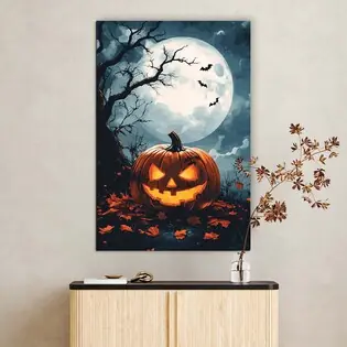 Legnépszerűbb Fából készült kép - Halloween tök