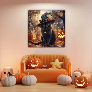 Halloween kép - Fekete macska Expressz szállítás