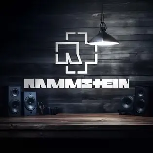 Felragasztható fa logó - Rammstein Kedvezményes ár