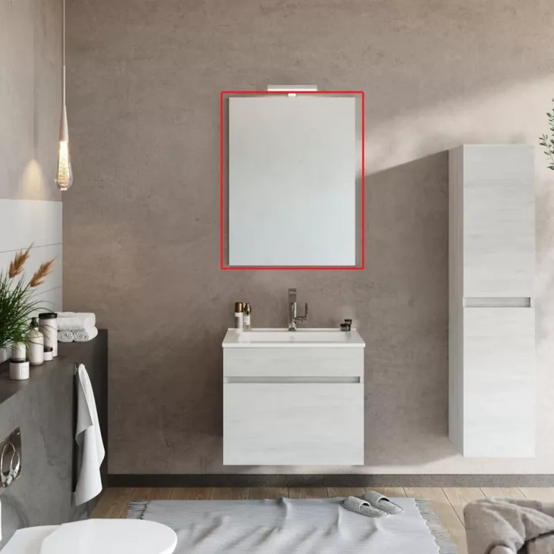Végkiárusítás Savinidue megfordítható tükör téglalap alakú 100x60 cm (210/EL)