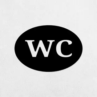 Fa piktogram az ajtóra - WC Rendeld meg most