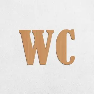 Végkiárusítás Fa WC piktogram