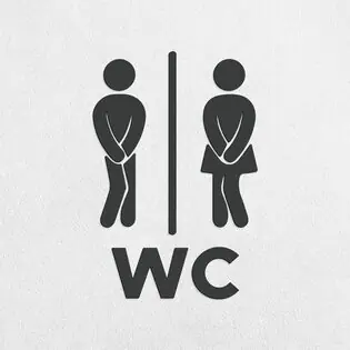 Azonnali szállítás Fa szimbólumok - Női és Férfi WC