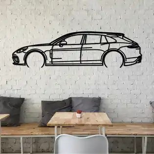 Expressz kézbesítés Fából kivágott kép - Porsche Cayenne