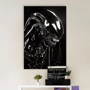 Ajánlat Fekete-fehér filmes kép – Alien