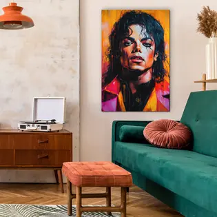 Színes pop art portré - Michael Jackson Újdonság