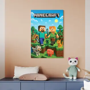 Kedvezmény Gyerek színes kép - Minecraft