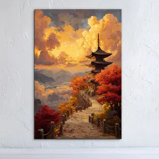 Biztonságos fizetés Színes kép - Japán pagoda