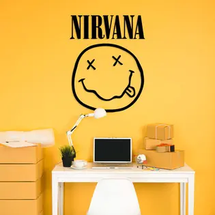 Szuper akció Fából készült kép - Nirvana logó