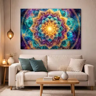 Fából készült kép - Mandala Galaxis Utolsó esély