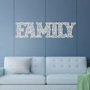 Exkluzív ajánlat Fa falfelirat - Family