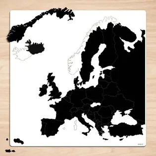 Biztonságos fizetés Európa fa térkép puzzle