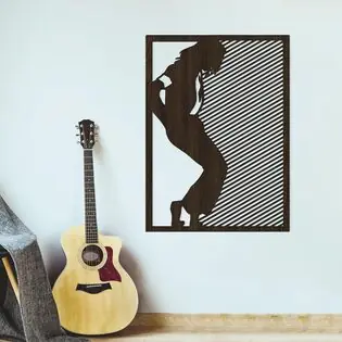 Újdonság POP ART falikép fából - Michael Jackson