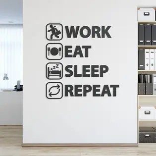 Fa falmatrica - Work Eat Sleep Repeat Legjobb ár
