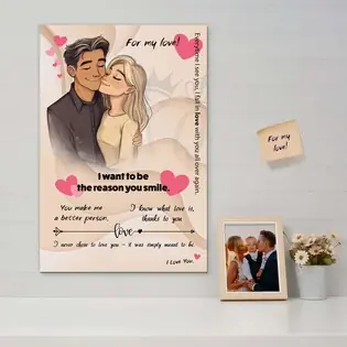 Fa falikép szerelmi vallomással – For My Love Gyors kiszállítás