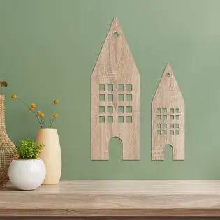 Legjobb ár Minimalista fali dekoráció - Házikók