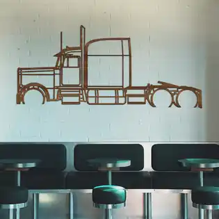 Fali fa dísz - Kamion Truck Rendeld meg most