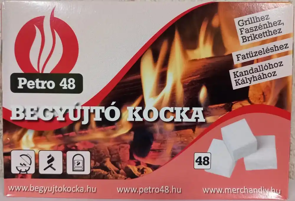 Grillbegyújtó kocka PETRO 48db/cs Szuper ajánlat