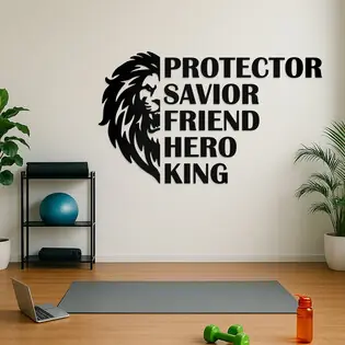 Ajánlat Kivágott oroszlános feliratok falra - Protector & King