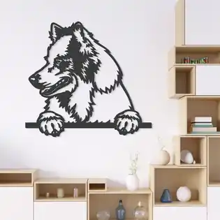 3D fa kép - Ausztrál juhászkutya Biztonságos fizetés