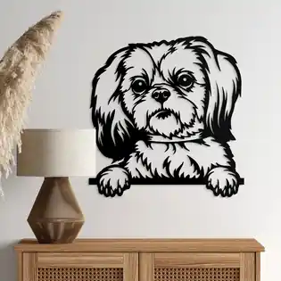 Expressz szállítás Fa dekoráció falra - Shih Tzu