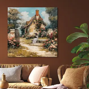 Prémium Eredeti művészeti kép - Vintage Garden