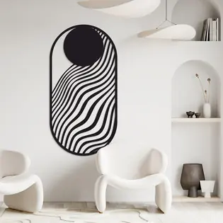 Biztonságos fizetés Modern geometrikus kép - Moon Tide