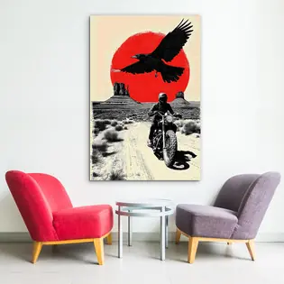 Szezonális akció Retro plakát fán - Lázadás az utakon