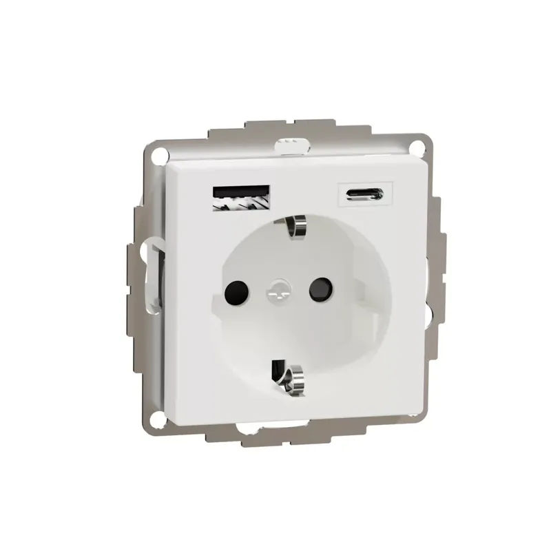 Exkluzív ajánlat MERTEN 2P+F ALJZAT USB A+C AKTÍV FH