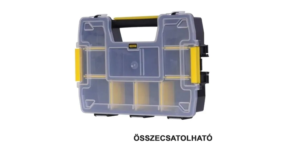Korlátozott ajánlat STANLEY STST170720 SZORTIMENTER 290*210*63mm 8 RÉSZES CSAVARTÁROLÓ