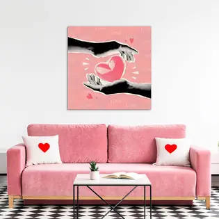 Stílusos pop-art kép - Pink Love Korlátozott ajánlat