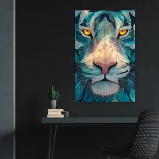 Fából készült kép - Zafír tigris Vedd meg most