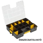 STANLEY 194745 SZORTIMENTER 442*333*92mm 15 RÉSZES CSAVARTÁROLÓ Expressz szállítás