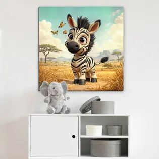 Olcsó Gyerek kép állattal - Zebra