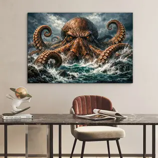 Fából készült kép - Kraken Vásárlói kedvenc