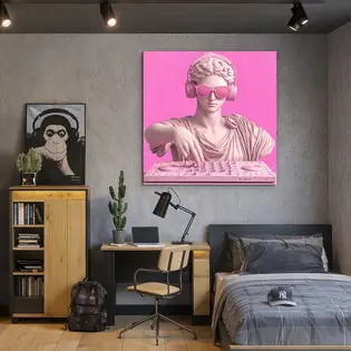Modern pop-art kép - DJ Szobor Biztonságos vásárlás