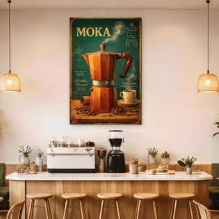 Retro kép - Moka Kávé Idő Kiárusítás