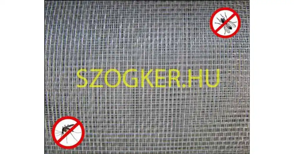 Biztonságos fizetés SZÚNYOGHÁLÓ 1.2M ALU EZÜST 1*1mm/0.2mm IMPORT