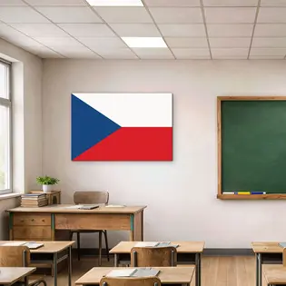 Nézd meg most Fából készült állami zászló - Cseh Köztársaság