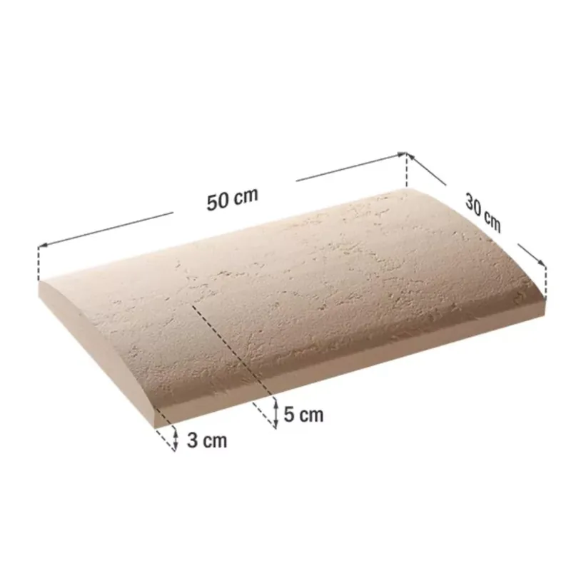 Róma Royal kerítésfedlap, 50x30x5 cm (600553) Exkluzív ajánlat