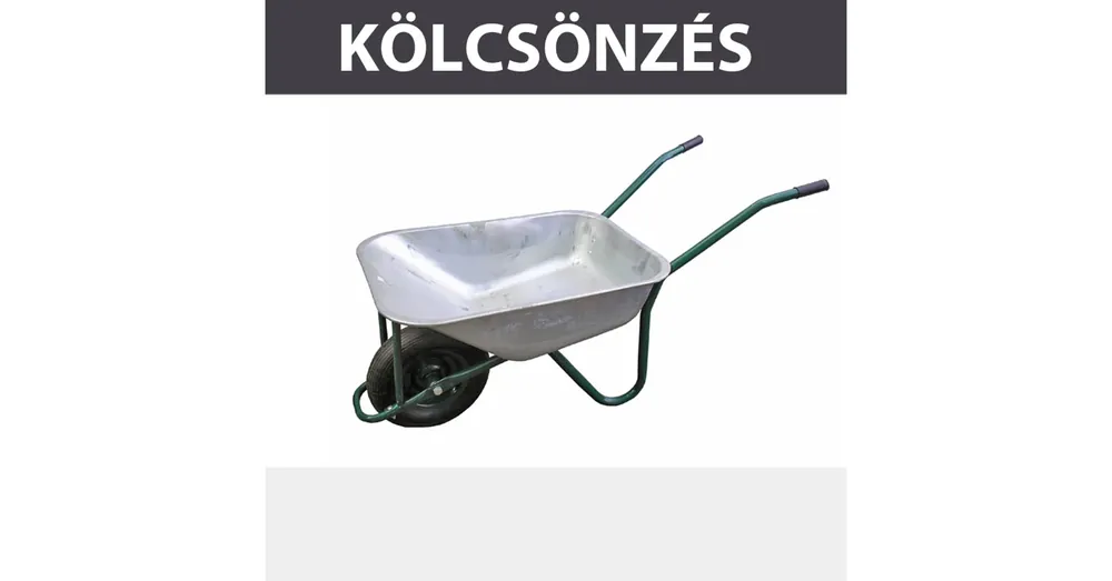 KÖLCSÖNZÉS TALICSKA 85L 150KG KAUCIÓ 15.000,- FT KÖLCSÖNZÉS SZLOVÁK Biztonságos fizetés