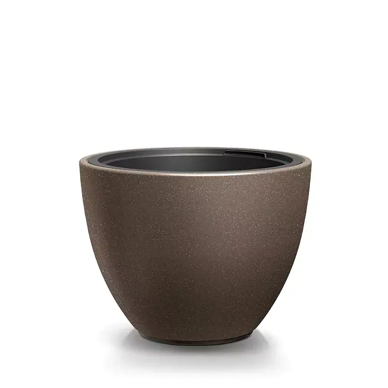 Kaspó műanyag HEOS ECO WOOD 57 cm, kávé Legjobb ár