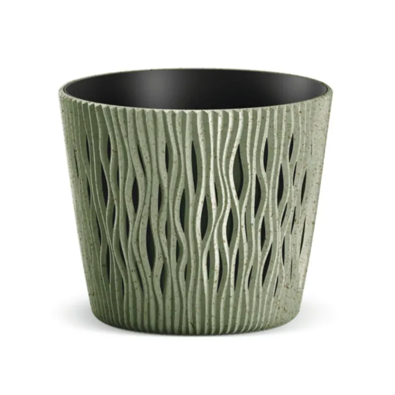 Ne maradj le Kaspó Sandy Round ECO WOOD, zöld (DSR220W/2262)