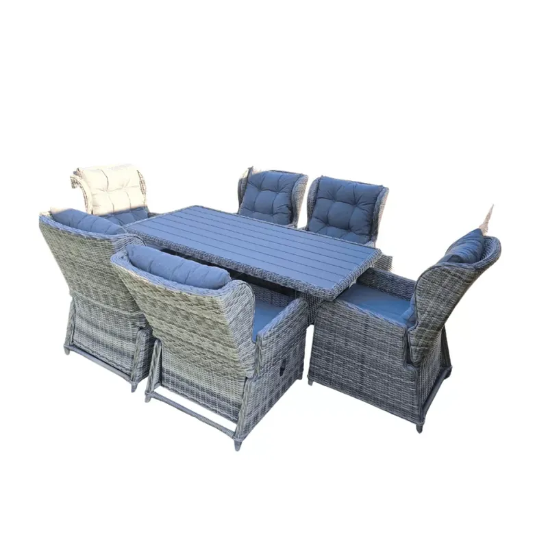 Rattan étkező garnitúra (dönt. fotel 6db+asztal)Sz (CYH775W-1SZ) Kihagyhatatlan ajánlat
