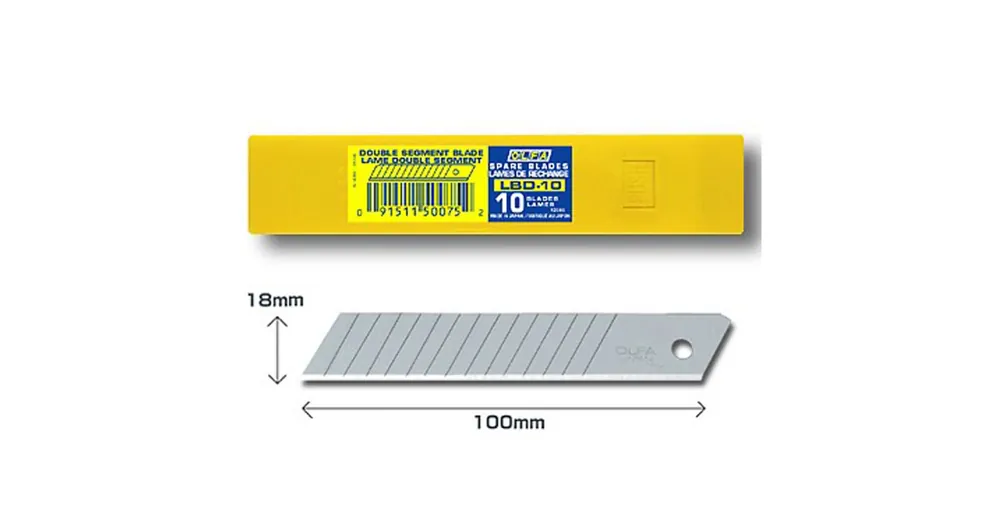 OLFA LBD-10 DEKORPENGE TÖRHETŐ 18mm 10DB/CS. Outlet