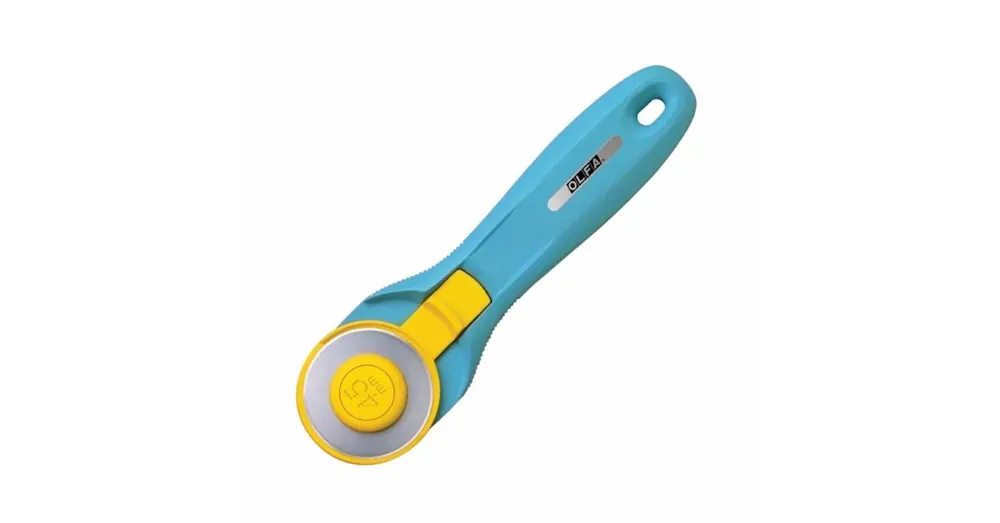 OLFA RTY2/C KÖRKÉS TEXTILHEZ 45mm NYÉLLEL VILÁGOSKÉK Prémium