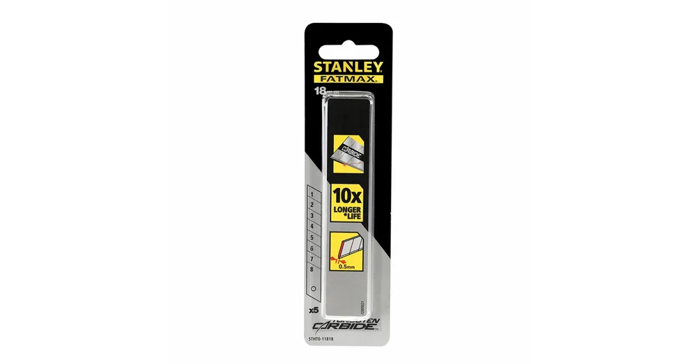 Azonnal elérhető STANLEY STHT011818 DEKORPENGE TÖRHETŐ 18mm FATMAX KARBIDE 05DB/CS.